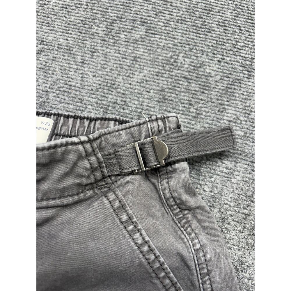 Hollister Low Rise Baggy Cargo Pants Women’s Size 000R Gray Grunge Distressed - Picture 3 of 11